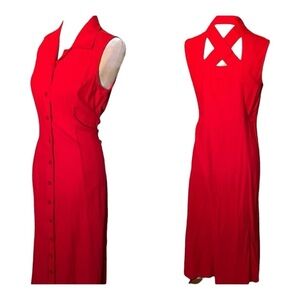 Vintage Red Maxi Dress